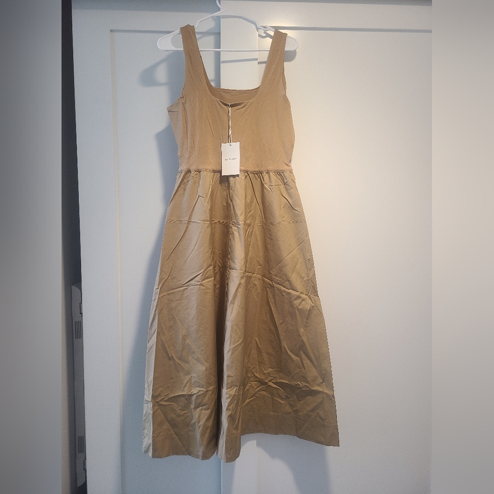 Everlane Beige Sleeveless Maxi Dress